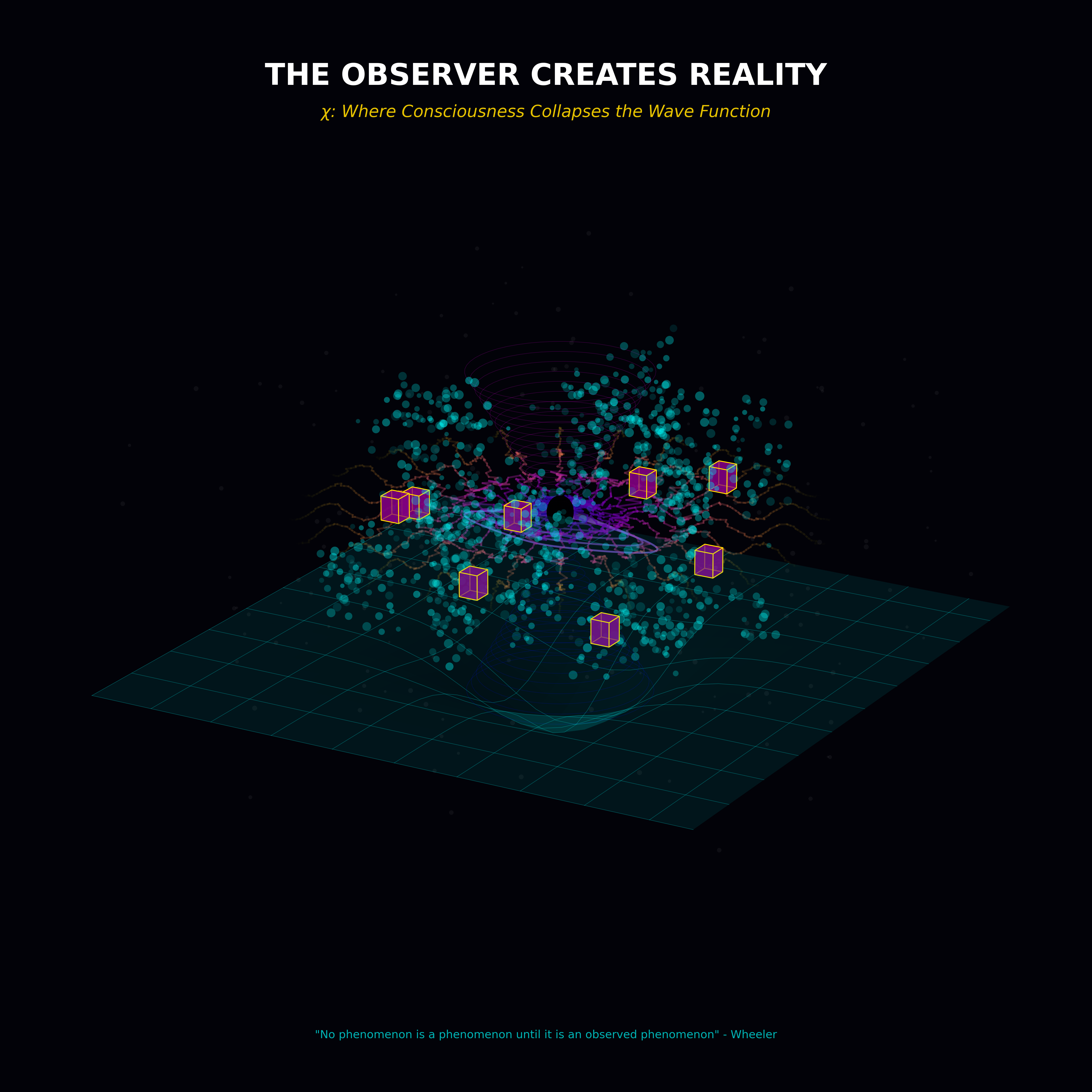 The observer creates reality through measurement