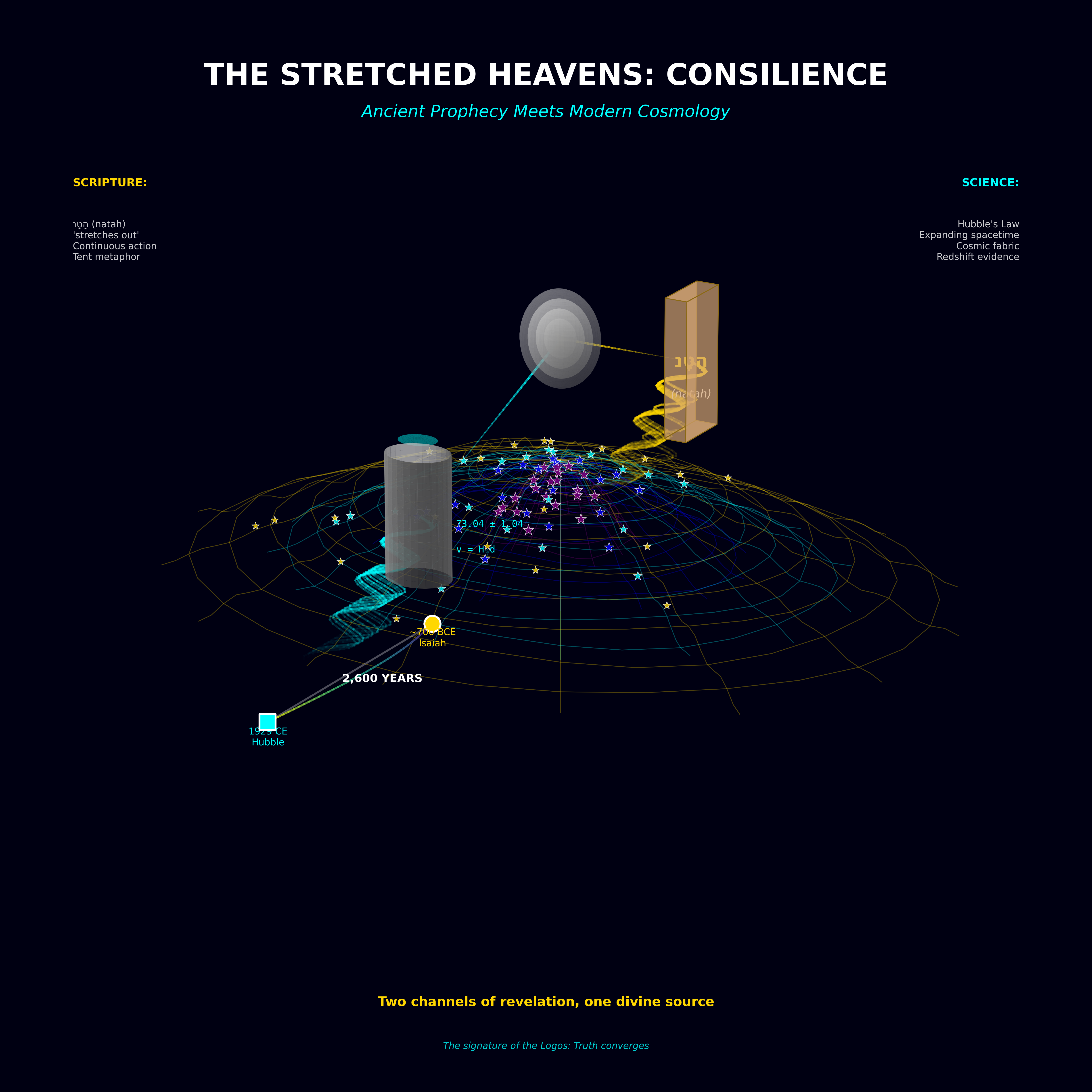 The stretched heavens — cosmological evidence of external input